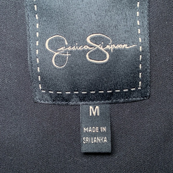 Asymmetric Black Jessica Simpson Tailored Blazer Jacket - Size M - Picture 7 of 7